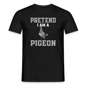 Pretend I Am A Dove - Men's T-Shirt - black - Front - AI Model Male 178 light (178cm)