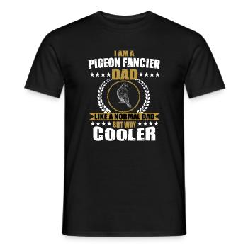 Lustiger Taubenzüchter Papa - Männer T-Shirt - Schwarz - Vorne - AI Model Male 178 light (178cm)