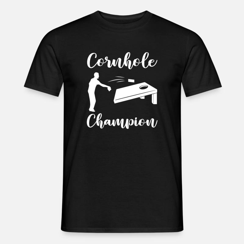 Cornhole-champion - Männer T-Shirt - Schwarz