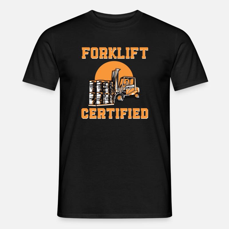 Gabelstapler Zertifiziert - Männer T-Shirt - Schwarz