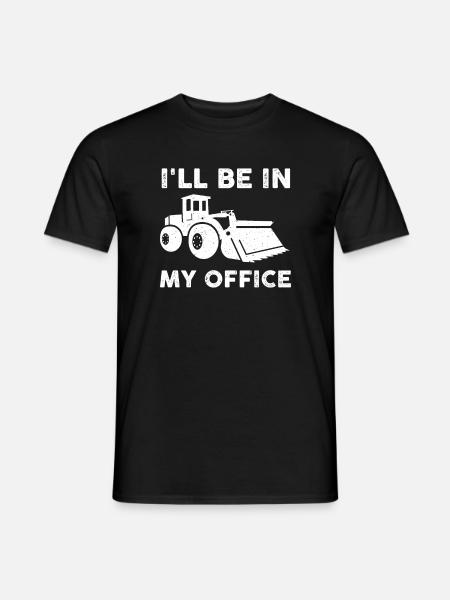 Funny Wheel Loader Driver Shirt - Men's T-Shirt - black