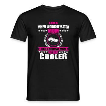 Wheel Loader Mama - Men's T-Shirt - black - Front - AI Model Male 178 light (178cm)