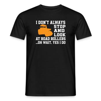 Lustiges Walze Shirt - Männer T-Shirt - Schwarz - Vorne - AI Model Male 178 light (178cm)