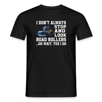 Conception de rouleaux amusants - T-shirt homme - noir - Devant - AI Model Male 178 light (178cm)