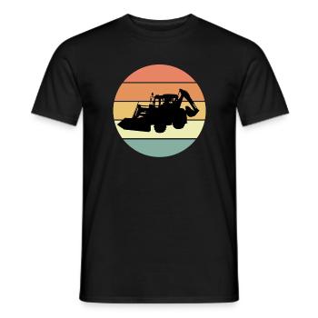Excavator Tractor T-Shirt - Men's T-Shirt - black - Front - AI Model Male 178 light (178cm)