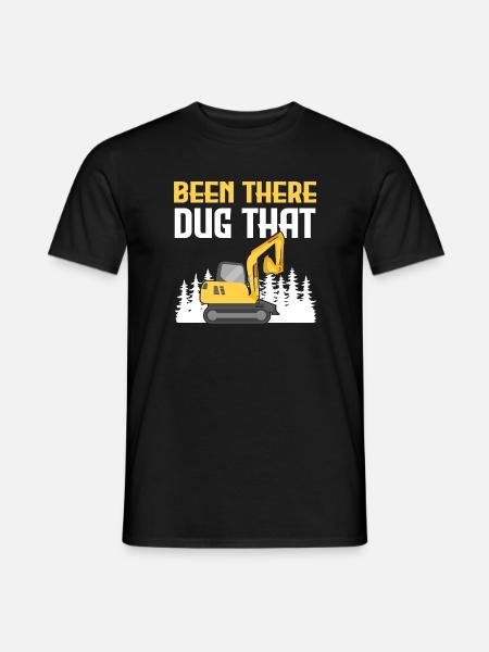 Funny excavator saying - Men's T-Shirt - black