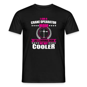 Kranführer Mama - Männer T-Shirt - Schwarz - Vorne - AI Model Male 178 light (178cm)
