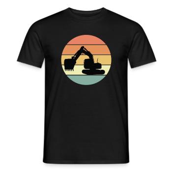 Motif de pelle rétro - T-shirt homme - noir - Devant - AI Model Male 178 light (178cm)