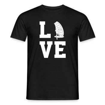 Wing Foiling - Männer T-Shirt - Schwarz - Vorne - AI Model Male 178 light (178cm)