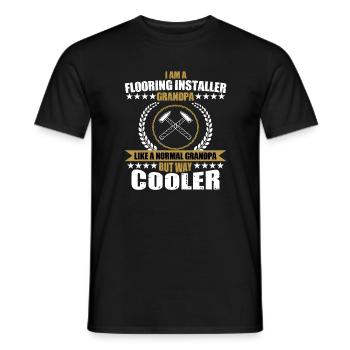 Toller Bodenleger Opa - Männer T-Shirt - Schwarz - Vorne - AI Model Male 178 light (178cm)
