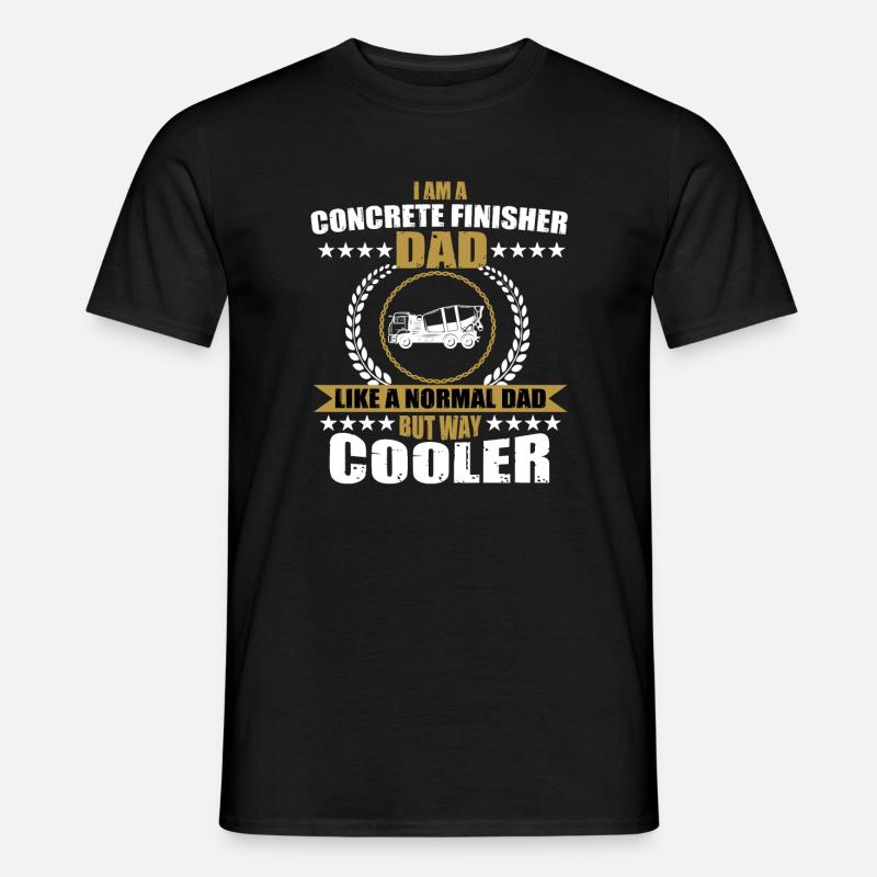 Betonfertiger Papa - Männer T-Shirt - Schwarz