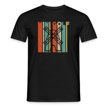Minigolf Moulin à vent - T-shirt homme - noir - Devant - AI Model Male 178 light (178cm)