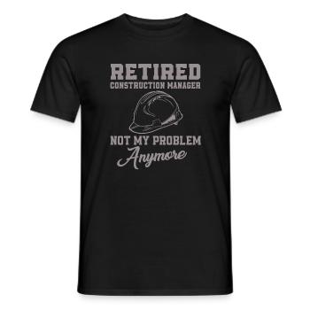 Le gestionnaire de site à la retraite n’est pas mon problème - T-shirt homme - noir - Devant - AI Model Male 178 light (178cm)
