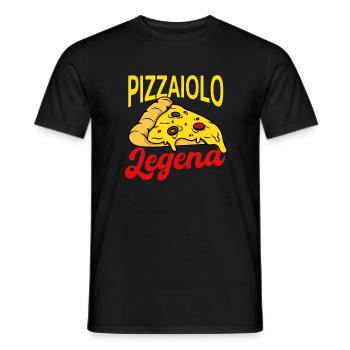 Pizzaiolo-legende - Männer T-Shirt - Schwarz - Vorne - AI Model Male 178 light (178cm)