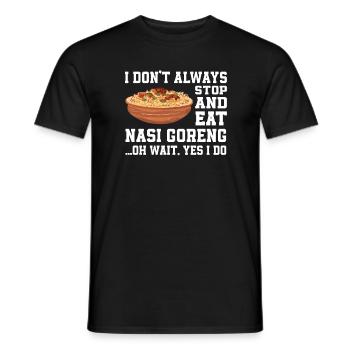 Chemise Nasi Goreng cool - T-shirt homme - noir - Devant - AI Model Male 178 light (178cm)