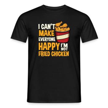Lustiger Gebratenes Huhn Spruch - Männer T-Shirt - Schwarz - Vorne - AI Model Male 178 light (178cm)