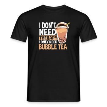 Funny Bubble Tea Gift - Men's T-Shirt - black - Front - AI Model Male 178 light (178cm)