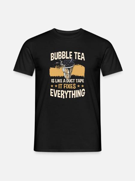 Funny Bubble Tea Shirt - Men's T-Shirt - black