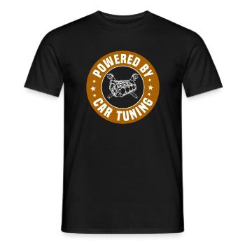 Powered By Autotuning - Men's T-Shirt - black - Front - AI Model Male 178 light (178cm)