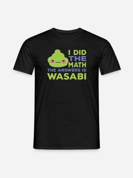 Drôle de wasabi - T-shirt homme - noir
