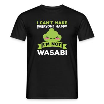 Funny Wasabi Lovers Design - Men's T-Shirt - black - Front - AI Model Male 178 light (178cm)