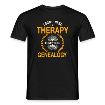 Funny Family Tree Research Shirt - Men's T-Shirt - black - Front - AI Model Male 178 light (178cm)