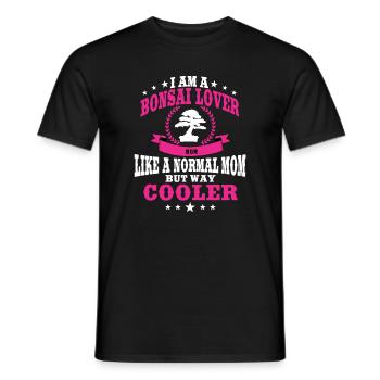 Bonsai lover mom for women - Men's T-Shirt - black - Front - AI Model Male 178 light (178cm)