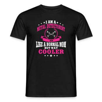 Funny Detectorists Mama - Men's T-Shirt - black - Front - AI Model Male 178 light (178cm)