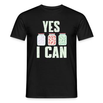 Lustiges Einkochen Wortspiel - Männer T-Shirt - Schwarz - Vorne - AI Model Male 178 light (178cm)