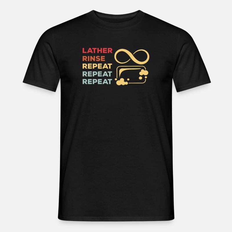 Funny soap maker design - Men's T-Shirt - black