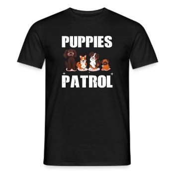 Puppy Patrol - Men's T-Shirt - black - Front - AI Model Male 178 light (178cm)