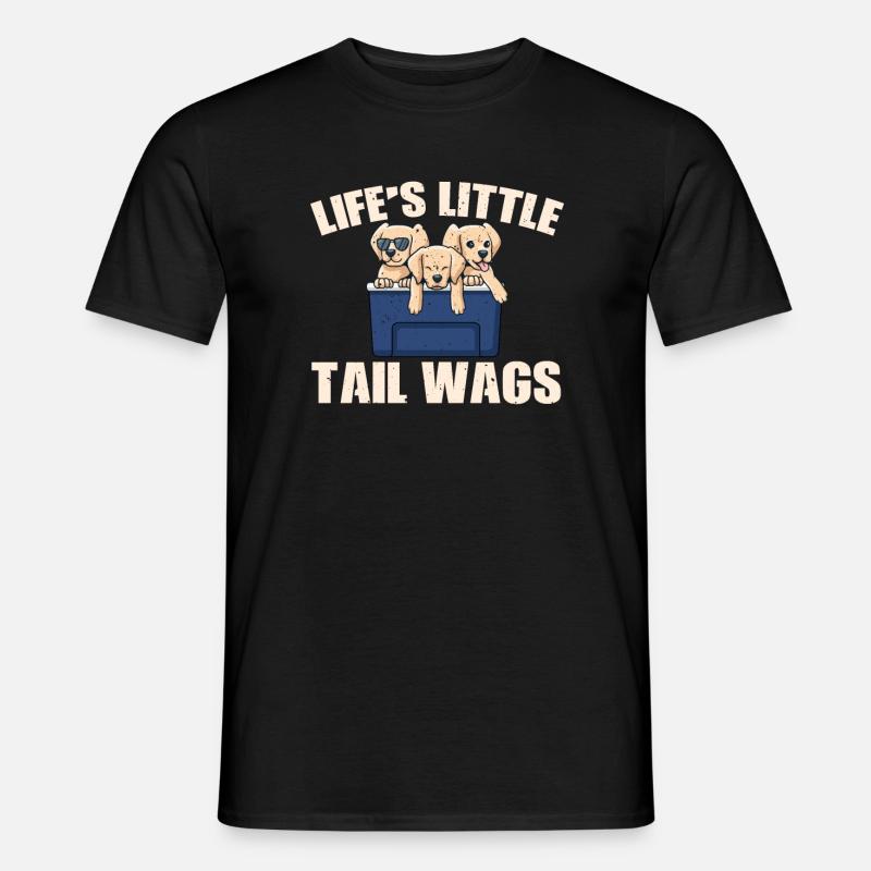 Süsser Welpen Spruch - Männer T-Shirt - Schwarz
