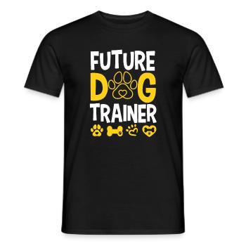 Future dog trainer - Men's T-Shirt - black - Front - AI Model Male 178 light (178cm)