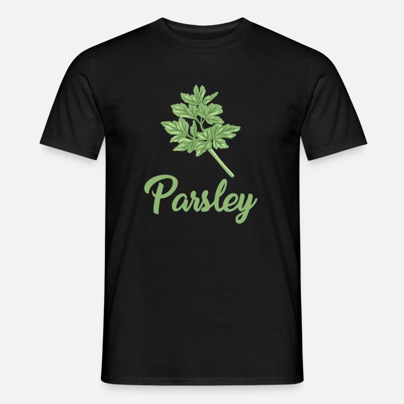 Grande conception de persil - T-shirt homme - noir