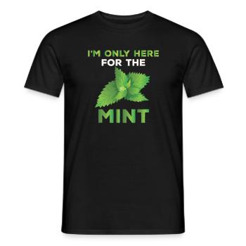 Drôle d’amateur de menthe Dicton - T-shirt homme - noir - Devant - AI Model Male 178 light (178cm)