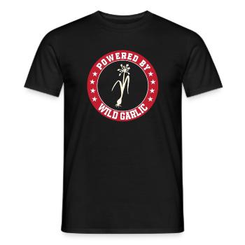 Propulsé par l’ail sauvage - T-shirt homme - noir - Devant - AI Model Male 178 light (178cm)