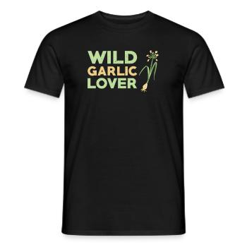 Amateurs d’ail sauvage - T-shirt homme - noir - Devant - AI Model Male 178 light (178cm)