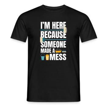 Drôle de ménage - T-shirt homme - noir - Devant - AI Model Male 178 light (178cm)