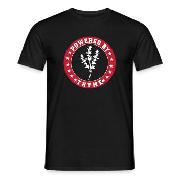Drôle de cadeau au thym - T-shirt homme - noir - Devant - AI Model Male 178 light (178cm)