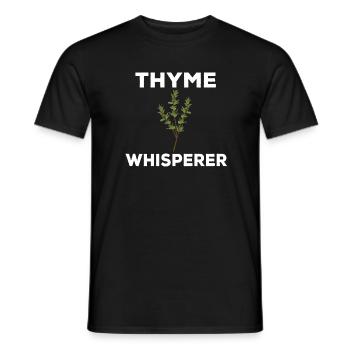 Chuchoteur de thym - T-shirt homme - noir - Devant - AI Model Male 178 light (178cm)
