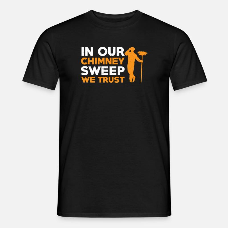 Cool chimney sweep design - Men's T-Shirt - black