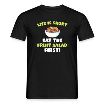 Drôle de salade de fruits - T-shirt homme - noir - Devant - AI Model Male 178 light (178cm)