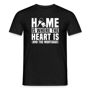 Drôle de propriétaire disant - T-shirt homme - noir - Devant - AI Model Male 178 light (178cm)