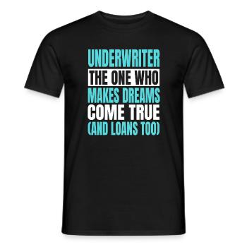 Funny Underweight Costume - Men's T-Shirt - black - Front - AI Model Male 178 light (178cm)