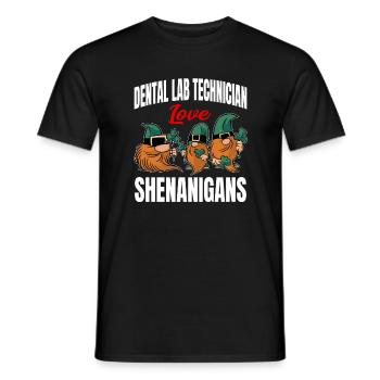 Assistant de laboratoire dentaire Manigances de la Saint-Patrick - T-shirt homme - noir - Devant - AI Model Male 178 light (178cm)