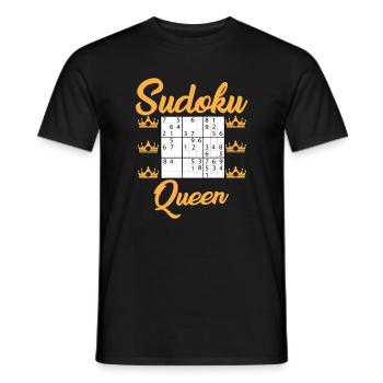 Sudoku Königin - Männer T-Shirt - Schwarz - Vorne - AI Model Male 178 light (178cm)