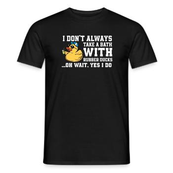 Lustiges Gummientchen - Männer T-Shirt - Schwarz - Vorne - AI Model Male 178 light (178cm)