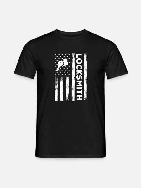 American locksmith - Men's T-Shirt - black