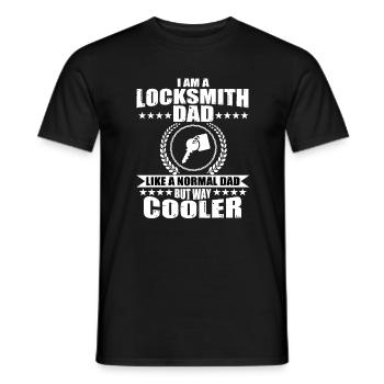 Great locksmith father for men - Men's T-Shirt - black - Front - AI Model Male 178 light (178cm)