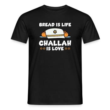 Challa - Männer T-Shirt - Schwarz - Vorne - AI Model Male 178 light (178cm)
